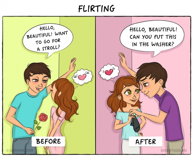 Before＆After：9 張情侶間真實的甜蜜插畫，看完都想「結婚」了！ 6