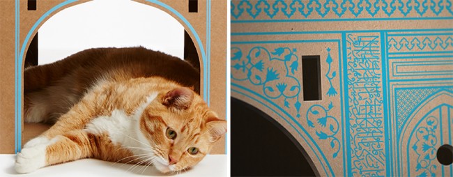 在家也能讓寵物環遊世界：7 款由知名景點地標打造的「紙板貓屋」！ 4