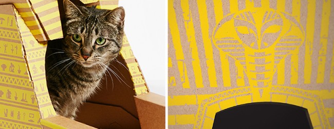 在家也能讓寵物環遊世界：7 款由知名景點地標打造的「紙板貓屋」！ 6