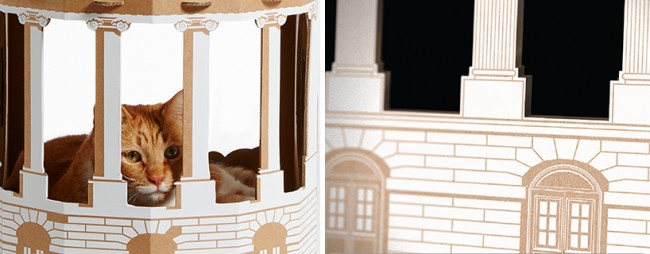 在家也能讓寵物環遊世界：7 款由知名景點地標打造的「紙板貓屋」！ 10