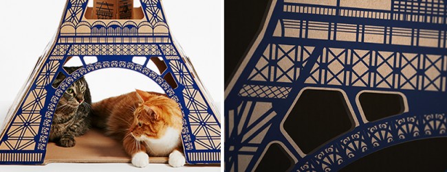 在家也能讓寵物環遊世界：7 款由知名景點地標打造的「紙板貓屋」！ 14