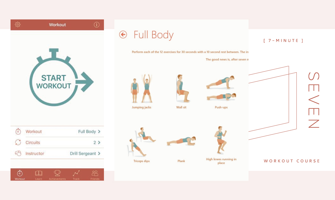 Seven Exercise App 上班族的實用瘦身APP #SEVEN ,輕鬆堅持每天7分鐘的運動時間 - A Day Magazine